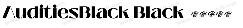 AuditiesBlack Black字体转换